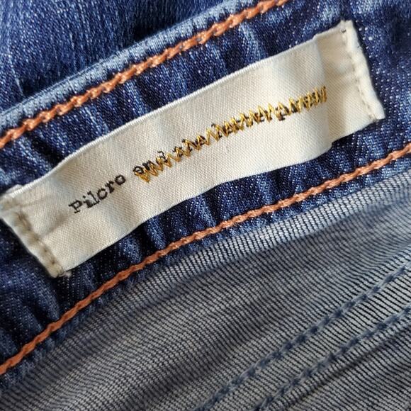 Anthro Pilcro Letterpress Skinny Jeans Distressed Size 26 - Picture 5 of 8